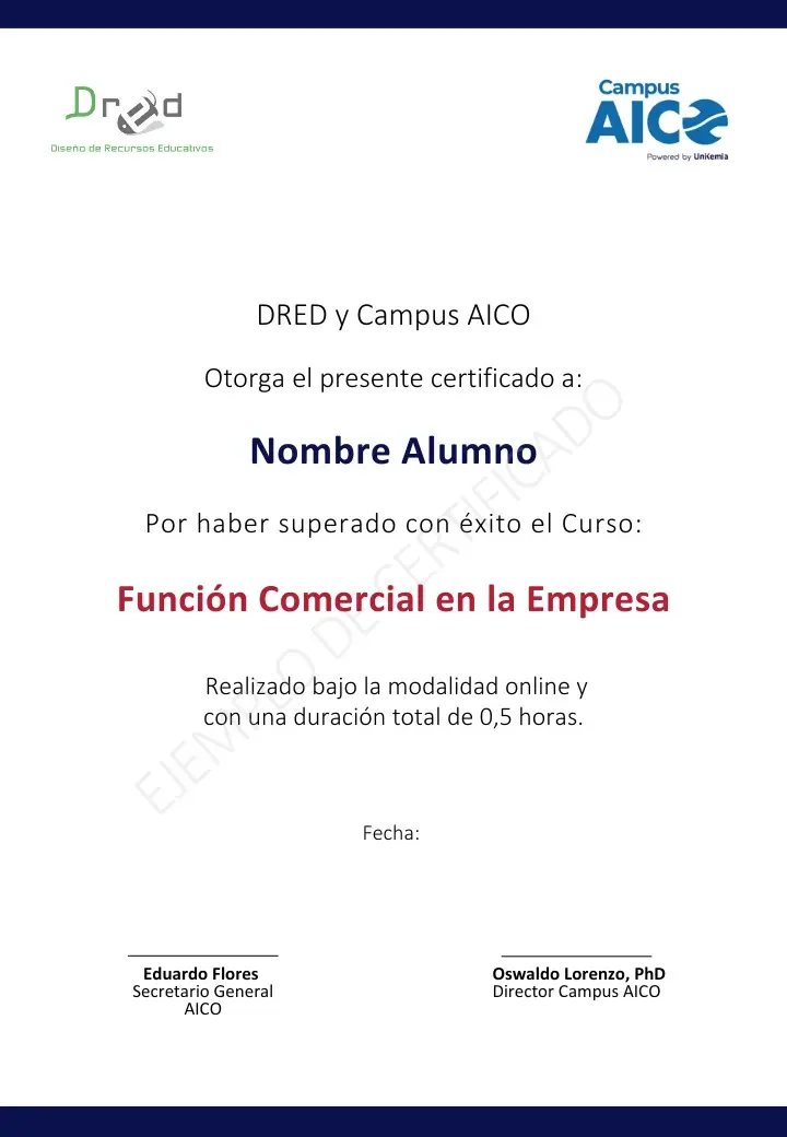 Función Comercial en la Empresa
