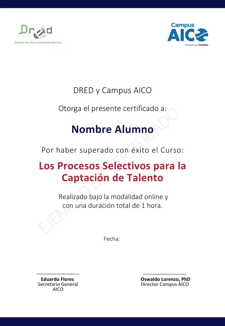 Los Procesos Selectivos para la Captación de Talento
